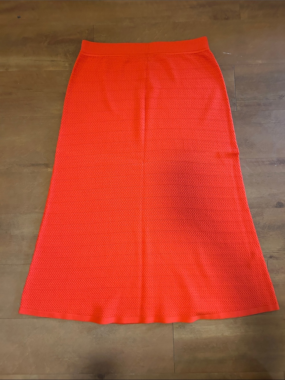 Banana Republic Bright Orange Knit A-Line Skirt